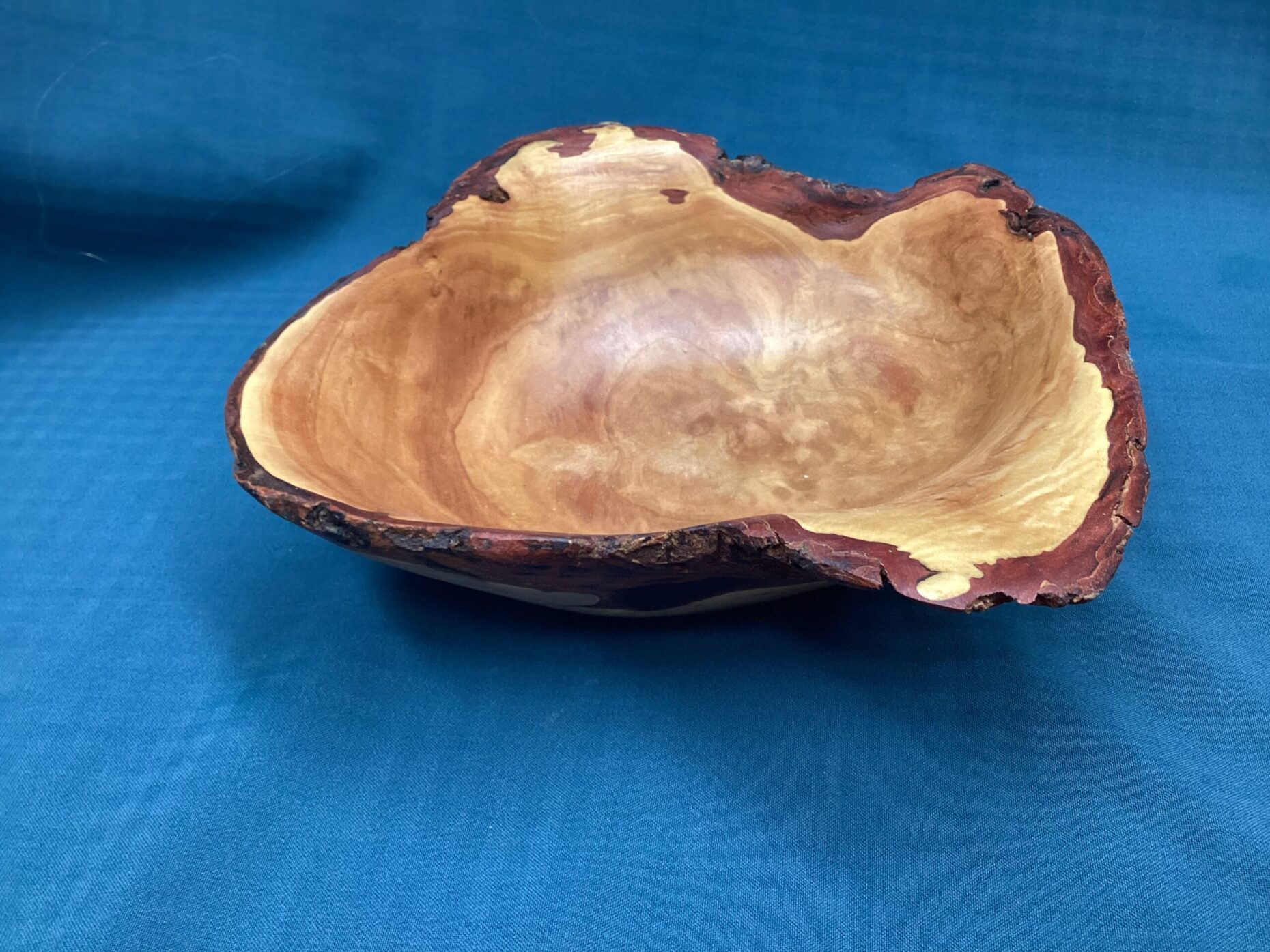 Maple burl hand-carved bowl.